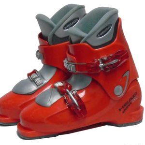 Head Carve HT2 Junior Ski Skiing Boots Size 4-4.5 Mondo 22.5 Youth Kids Red sk03